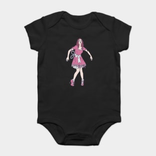 Wind Up Doll - Clockwork Graphic - Plangonologist Baby Bodysuit